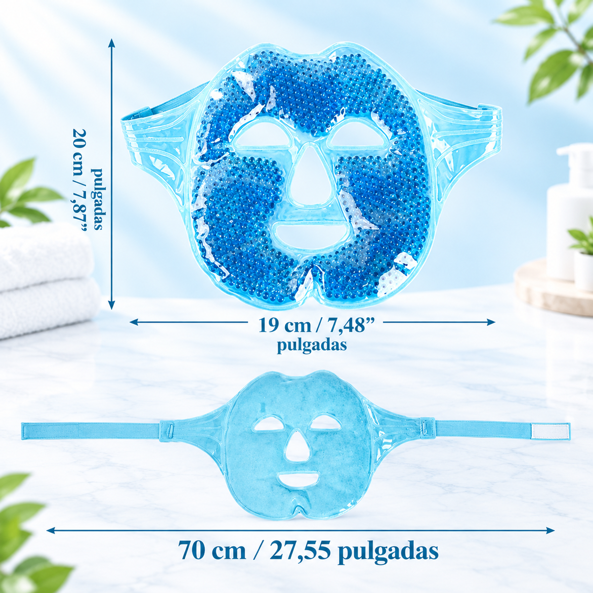 Mascarilla de Gel Frío/Calor™ – Alivio para Cabeza y Ojos