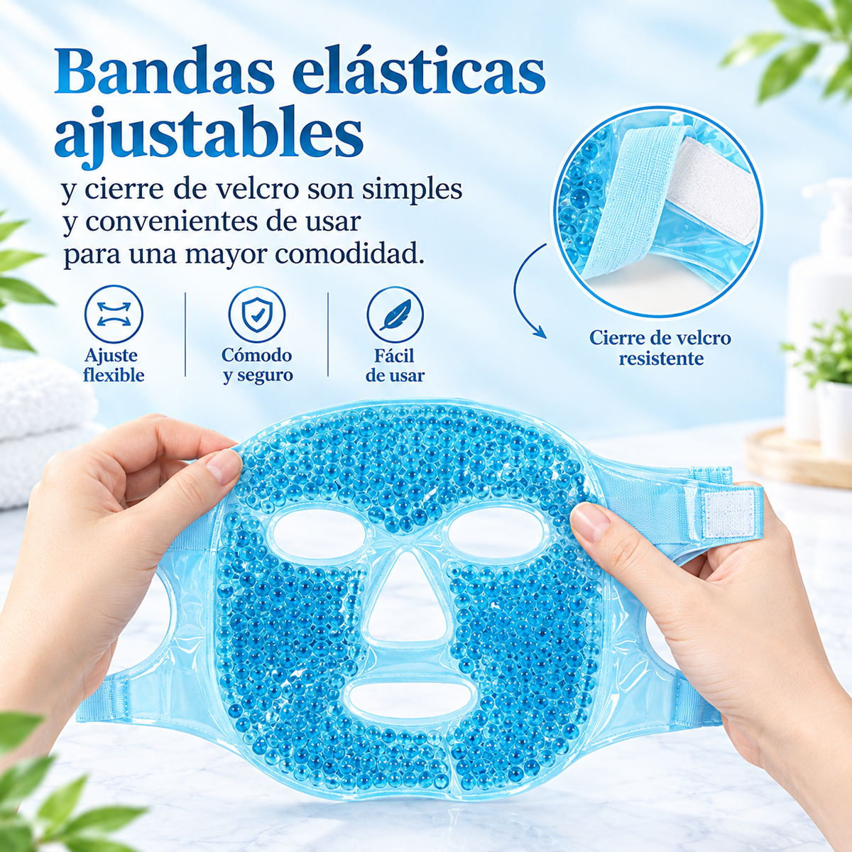 Mascarilla de Gel Frío/Calor™ – Alivio para Cabeza y Ojos