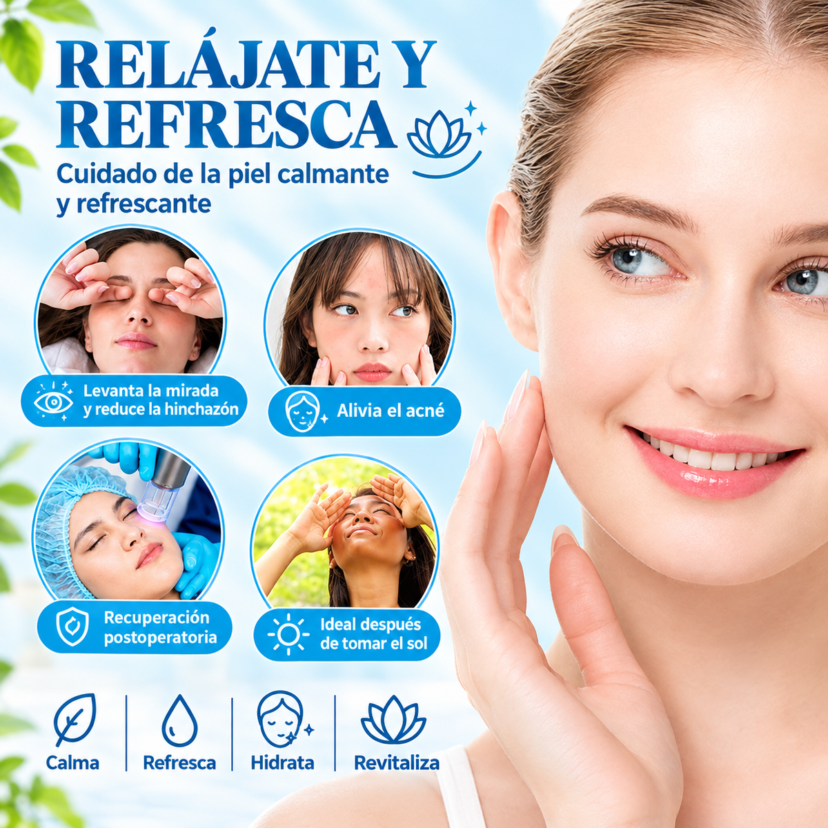 Mascarilla de Gel Frío/Calor™ – Alivio para Cabeza y Ojos