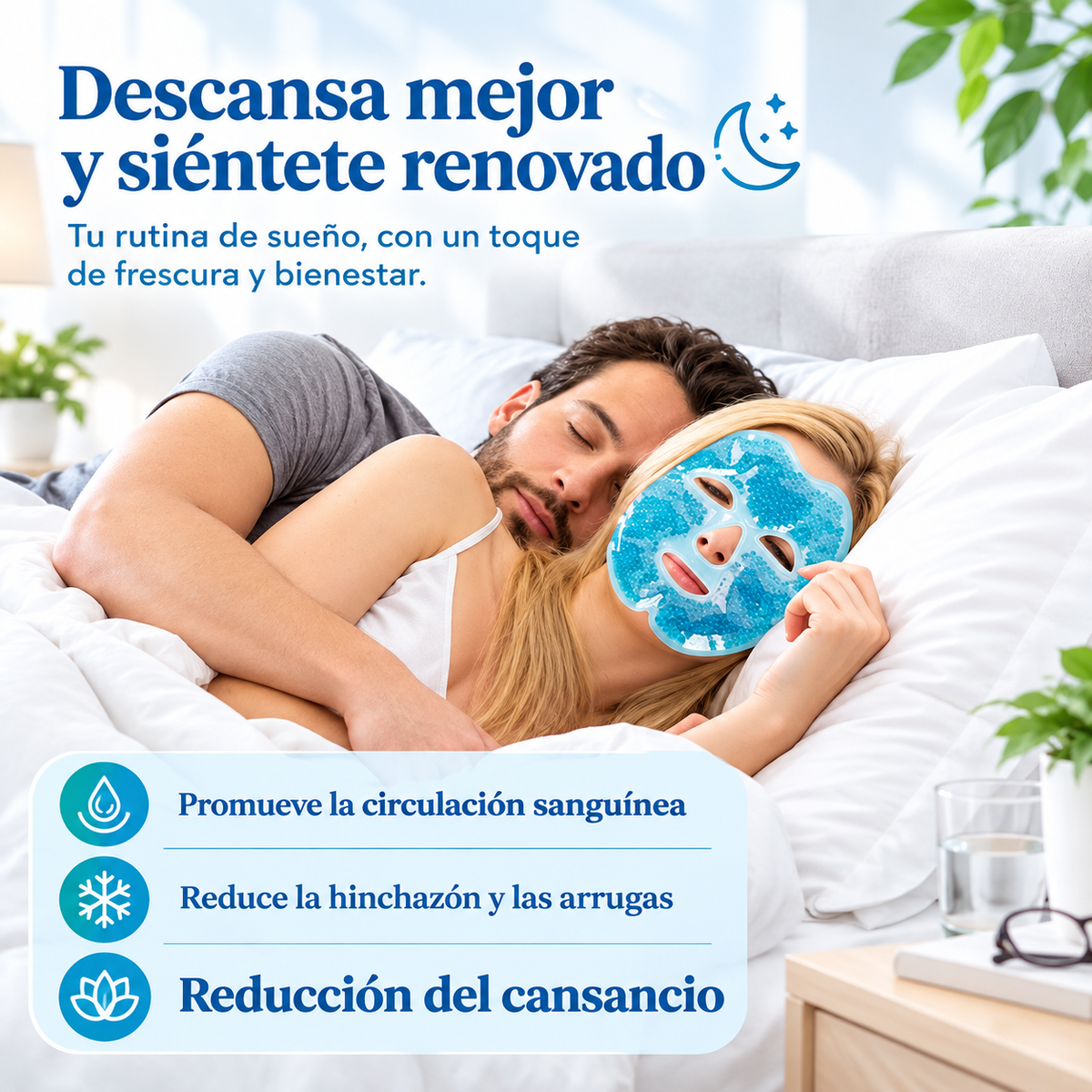Mascarilla de Gel Frío/Calor™ – Alivio para Cabeza y Ojos