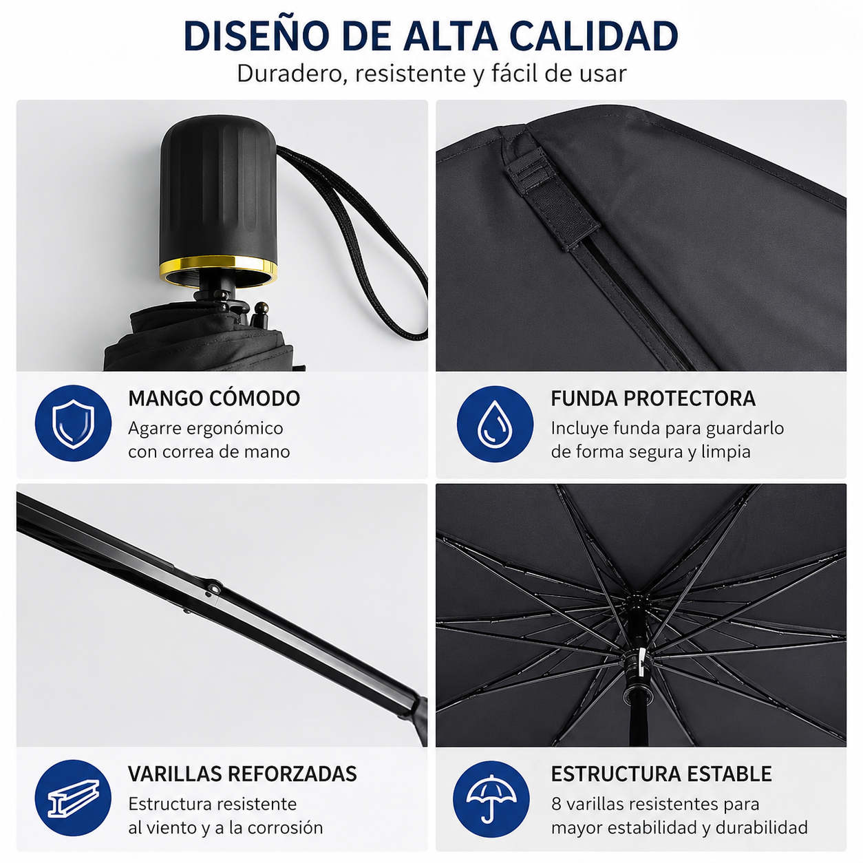 Parasol plegable de coche universal
