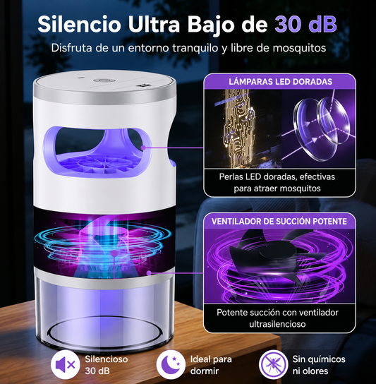 MosquiStopPro™ – Trampa UV Antimosquitos Silenciosa